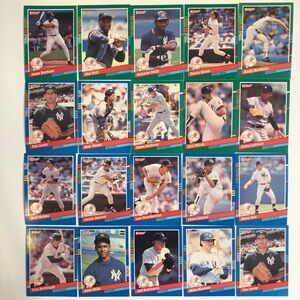 20 1991 Donruss Baseball Card Set - NY Yankees